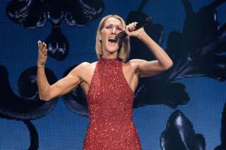 La chanteuse Céline Dion, lors de sa tournée mondiale 