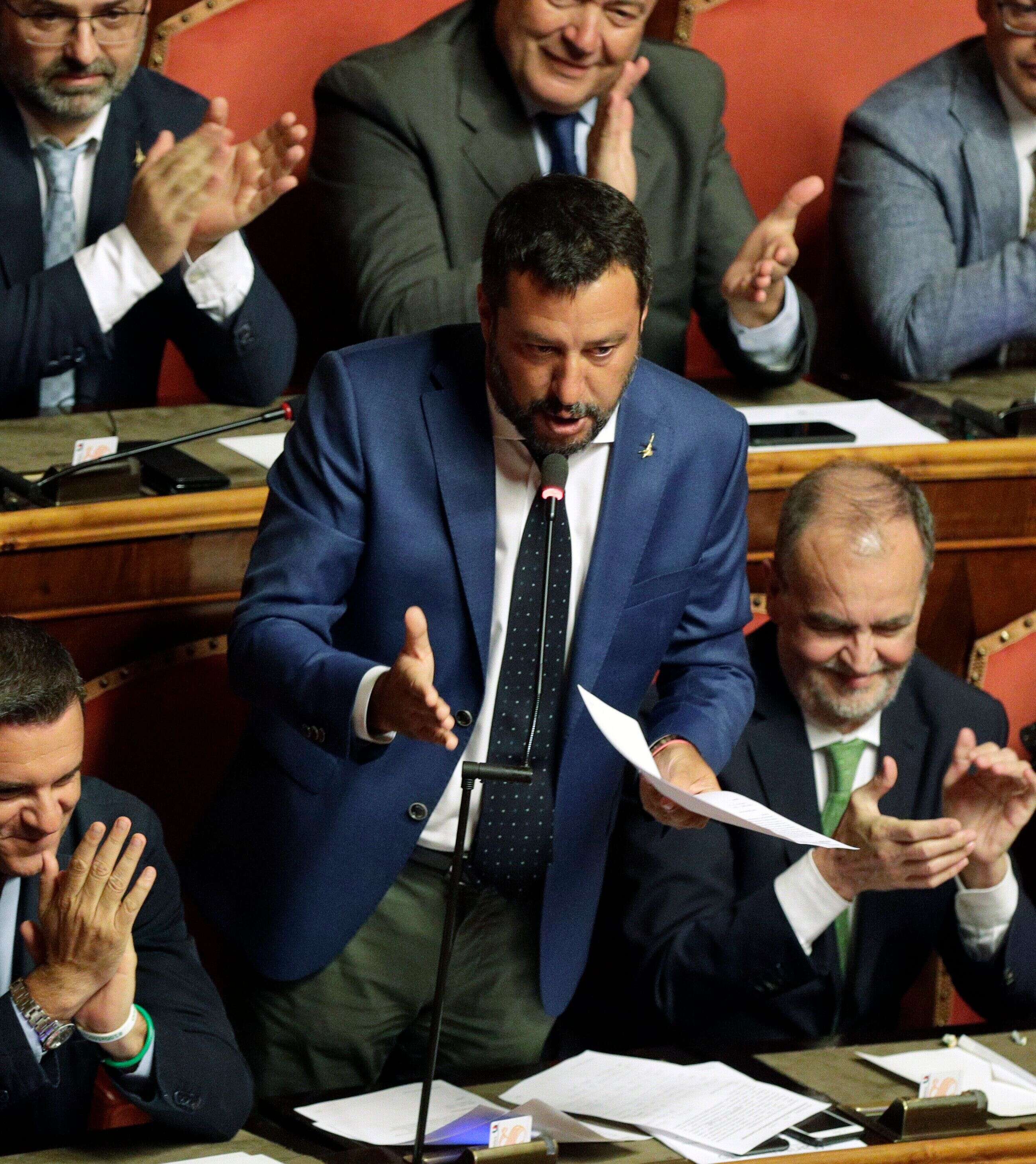 Les sénateurs ont rejeté une proposition du ministre de l’Intérieur Matteo Salvini visant à signer la fin du gouvernement.