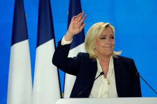 Marine Le Pen photographiée après les résultats du second tour de l'élection présidentielle dimanche 25 avril (illustration).