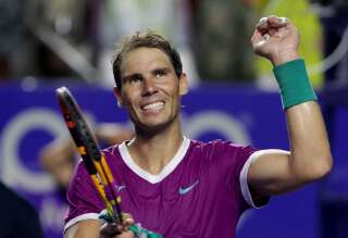 Rafael Nadal après sa victoire face à Denis Kudla ce mardi 22 février au tournoi d'Acapulco.