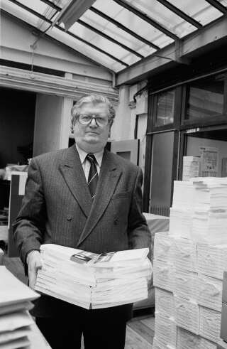 Jean-Claude Fasquelle, légende de l'édition et notamment de la maison Grasset, est décédé à l'âge de 90 ans (photo d'archive de mars 1997).