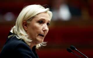 Marine Le Pen photographiée à l'Assemblée nationale en octobre 2019 (illustration)