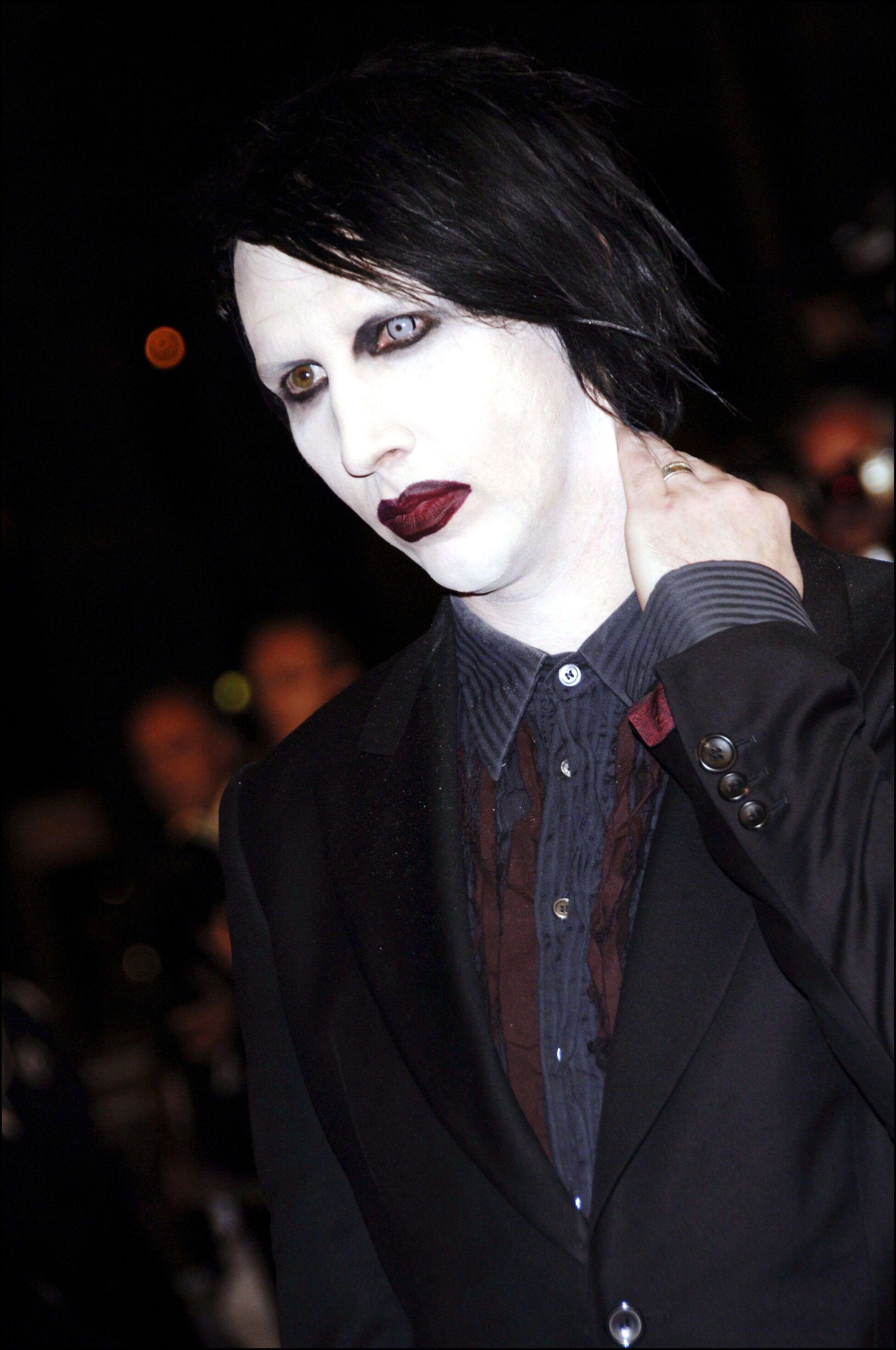 Marylin Manson est accusé de viols et harcèlements par plusieurs femmes, dont son ex-compagne l'actrice Evan Rachel Wood. Des accusations qu'il nie. (photo d'archive de Marylin Manson au Festival de Cannes en mai 2006)