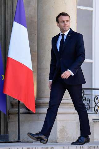 Emmanuel Macron à l'Elysée.