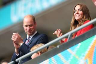Kate Middleton et le prince William lors d'Angleterre-Allemagne à Wembley, le 29 juin 2021 lors de l'Euro (photo d'illustration).