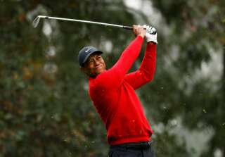 Tiger Woods, ici au Masters d'Augusta aux États-Unis, le 15 novembre 2020.