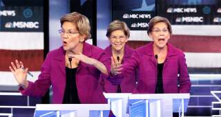 Elizabeth Warren en forme au 9e débat des primaires démocrates