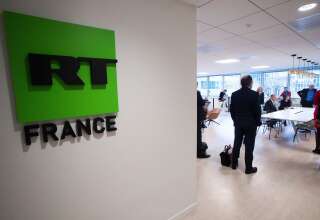 Image d'illustration des bureaux de RT France prise le 27 novembre 2018 à Paris.