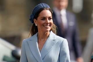 Kate Middleton à la chappelle Saint George de Windsor, le 17 avril 2022