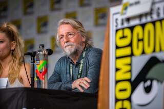 Le scénariste Michael Hirst pendant le panel de la série Vikings au Comic-Con le 20 juillet 2018 à San Diego en Californie.