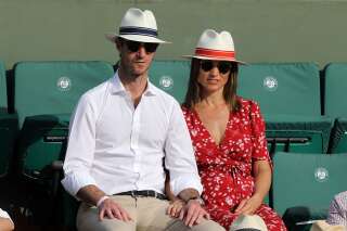 À Roland-Garros, Pippa Middleton et son mari James Matthews en amoureux dans les gradins