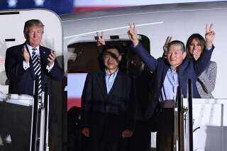 Donald Trump a accueilli les trois prisonniers américains libérés par la Corée du Nord