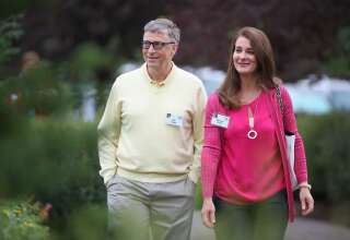 Bill et Melinda Gates, ici à Sun Valley dans l'Idaho aux États-Unis, le 3 mai 2021.
