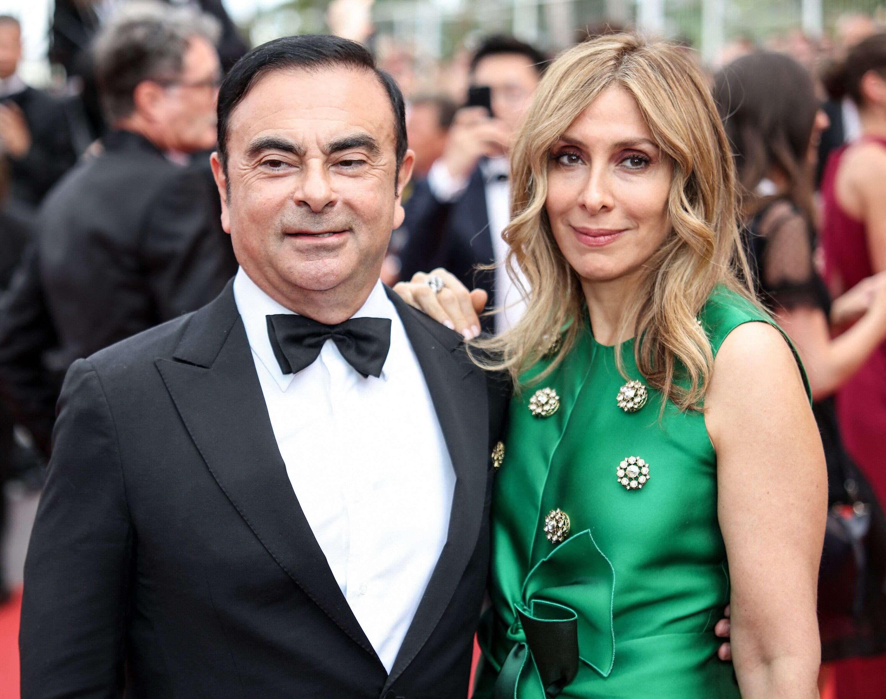 Carlos Ghosn (ici avec son épouse Carole lors du festival de Cannes 2017) a fui le Japon, où il était assigné à résidence dans l'attente d'un procès, pour le Liban.