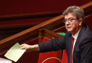 Jean-Luc Mélenchon, président du groupe insoumis à l'Assemblée nationale