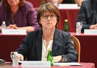 Marine Aubry appelle à voter pour le projet d'accord de la gauche pour les législatives, le 5 mai 2022.