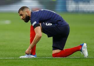 Karim Benzema, ici lors de France-Danemark au Stade de France, le 3 juin 2022.