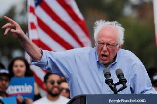 Bernie Sanders, ici le 21 février en Californie, a dénoncé l'ingérence de la Russie, qui chercherait à le favoriser pour la primaire démocrate