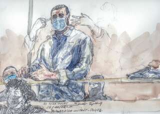 Le principal accusé du procès des attentats de janvier 2015, Ali Riza Polat, au tribunal à Paris, le 26 octobre 2020