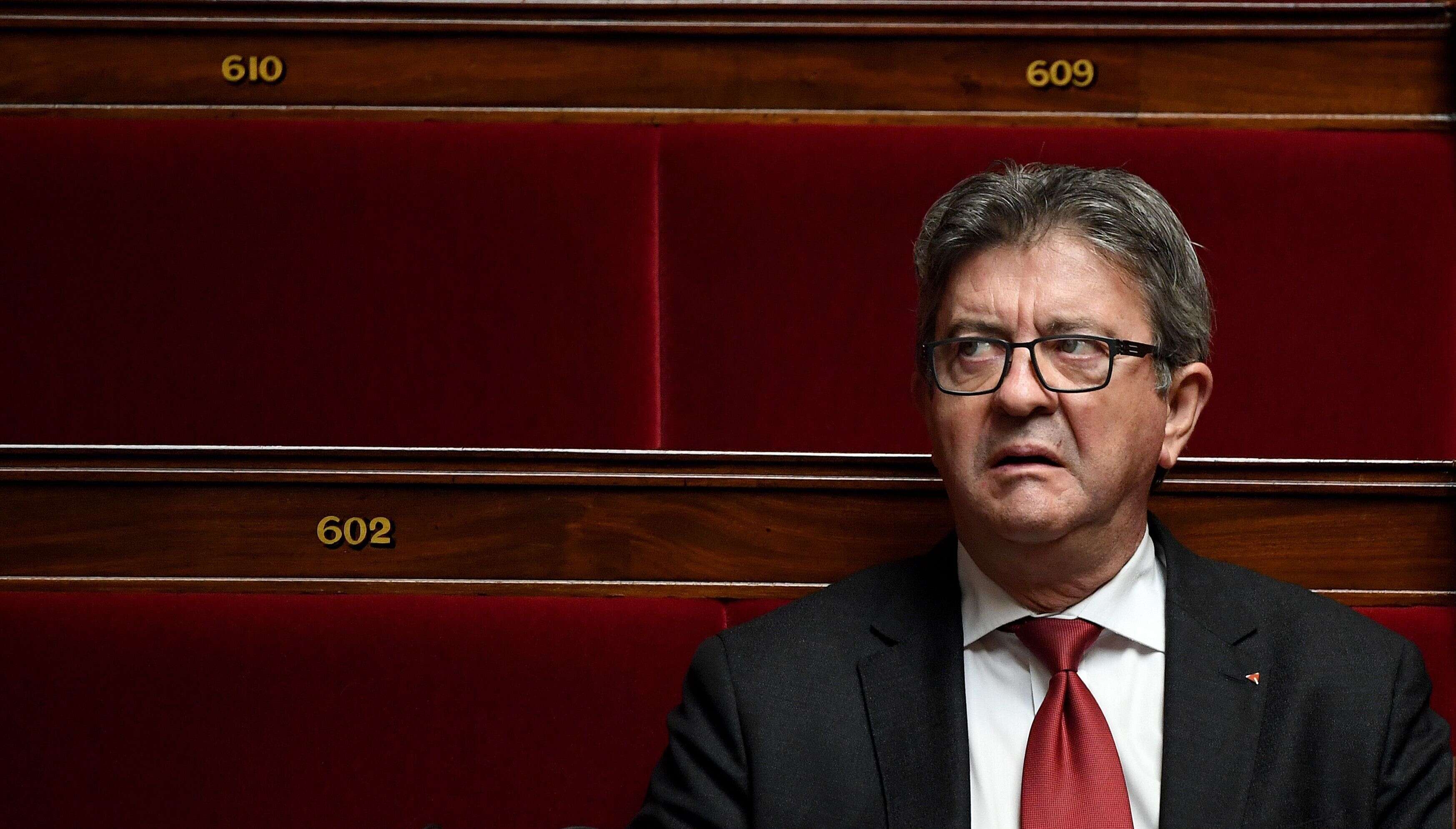 Jean-Luc Mélenchon à l'Assemblée nationale le 7 octobre.