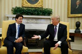 Donald Trump accueille Justin Trudeau à la Maison Blanche