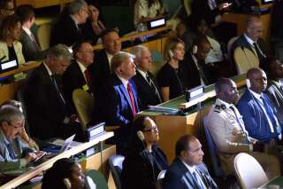 Donald Trump au sommet de l'ONU sur le climat ce lundi 23 septembre à New York.
