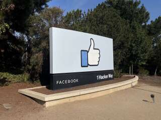 Le célèbre panneau Facebook à Menlo Park en Californie, aux États-Unis. (photo d'illustration)