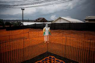 Dans un centre de traitement Ebola soutenu par MSF (Médecins sans frontières) à Bunia, en République démocratique du Congo, le 7 novembre 2018.