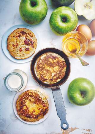 Mini Apple Blinis, a gourmet way to incorporate a fruit into your breakfast