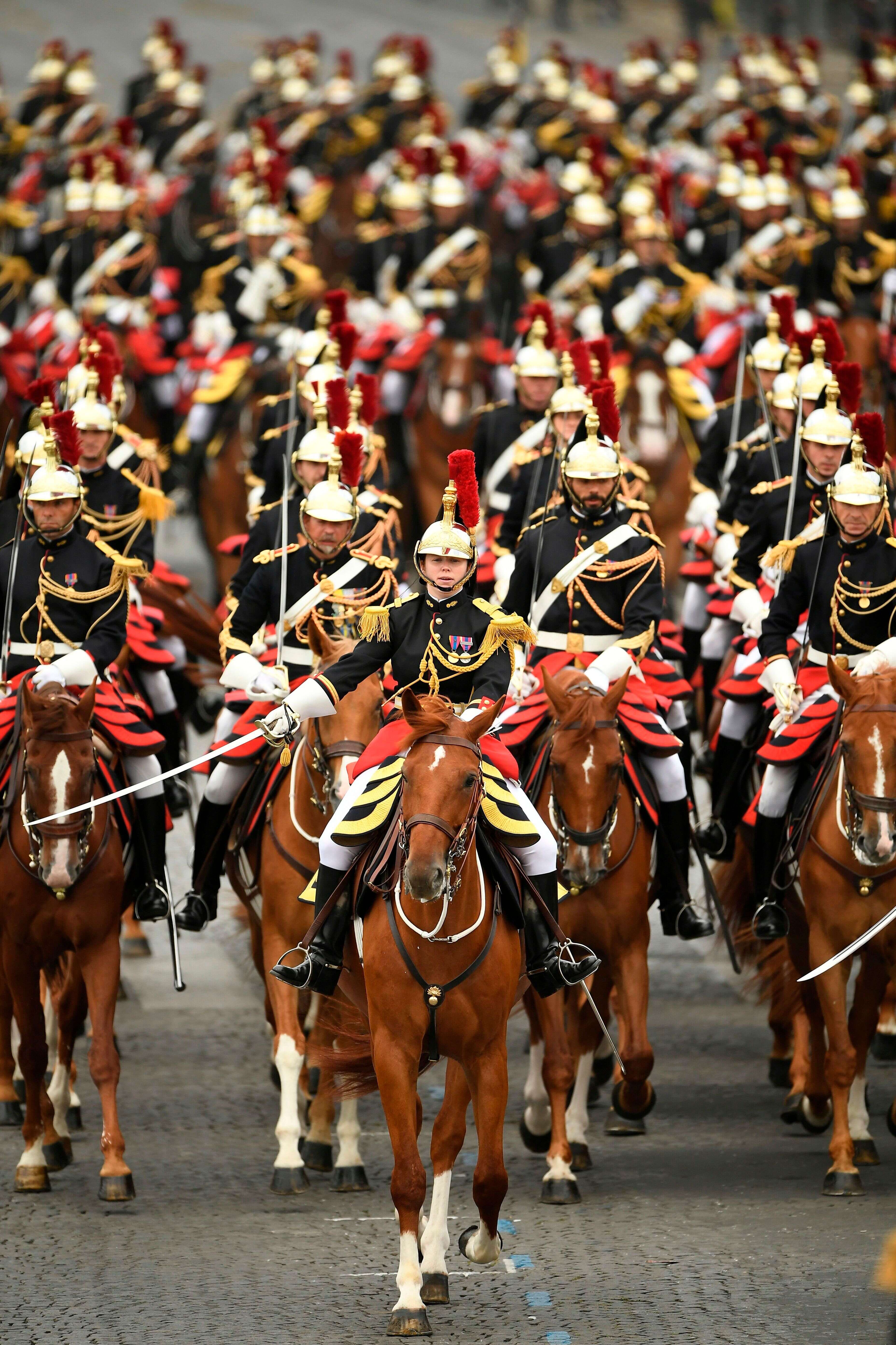 La Garde républicaine lors du traditionnel défilé militaire du 14 juillet, sur les Champs-Élysées (illustration).