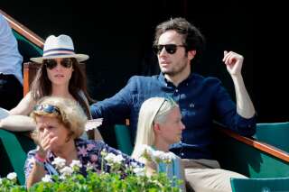 Vianney à Roland-Garros avec sa compagne Catherine Robert