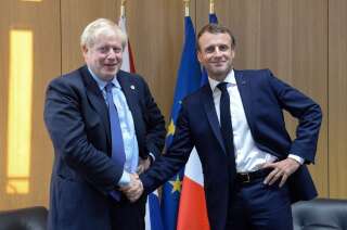 Le président français Emmanuel Macron et le premier ministre britannique Boris Johnson.