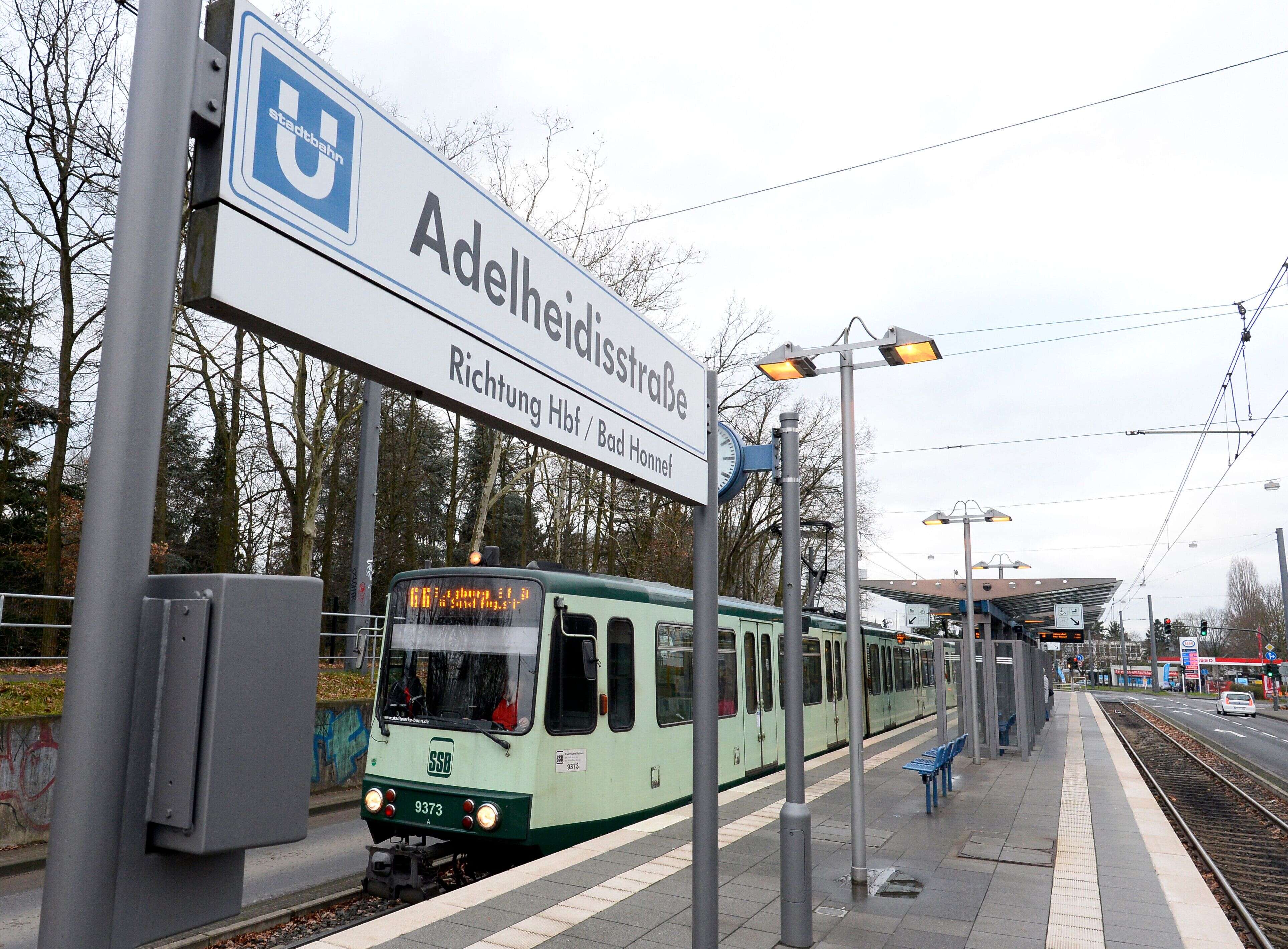 La ligne 66 du tramway a Bonn où s'est déroulé l'incident.