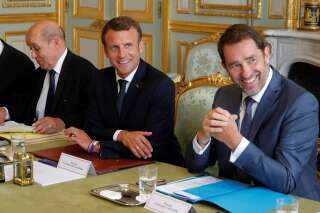 Emmanuel Macron et Christophe Castaner, alors ministre de l'Intérieur, à l'Élysée en juillet 2019 (illustration)