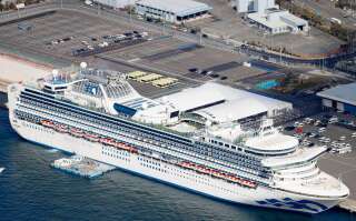 Le Diamond Princess, ici dans le port de Yokohama, près de Tokyo au Japon, le 19 février 2020.