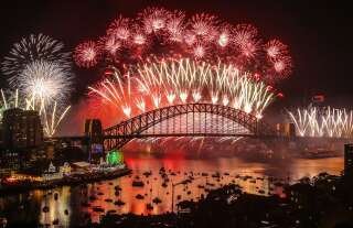 Le feu d'artifice marquant le passage de 2018 à 2019 à Sydney
