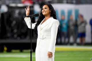 Demi Lovato au Super Bowl, Miami Gardens, Floride, le 2 février 2020