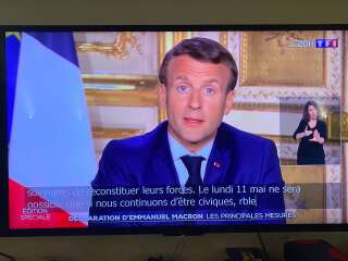 Emmanuel Macron -ici lors d'une allocution le 13 avril- prendra la parole à la télévision le 14 juillet.