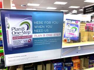 La pilule abortive Plan B One-Step, dans une pharmacie de Boston aux États-Unis. (photo d'illustration)