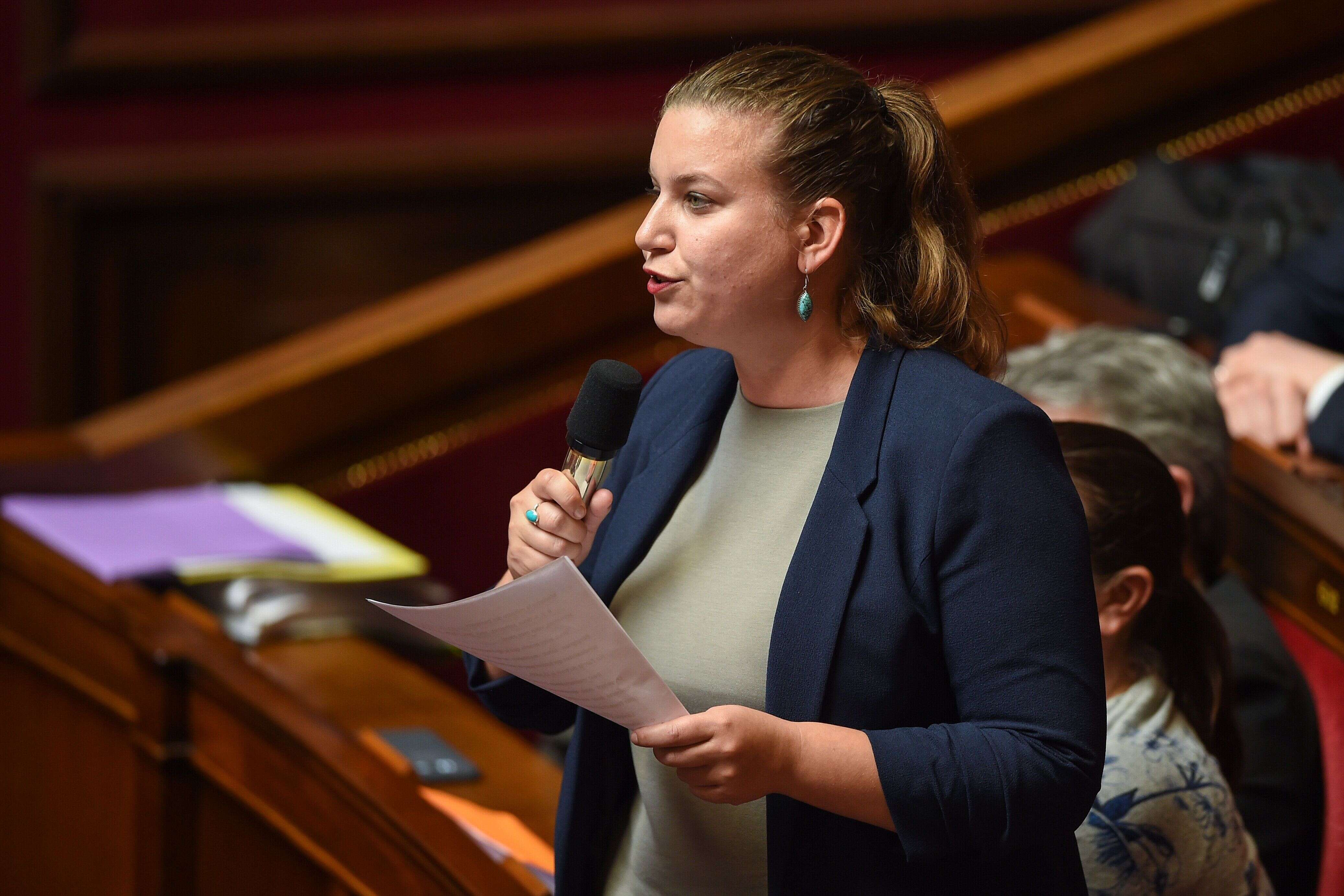 Présidente du groupe LFI à l'Assemblée, Mathilde Panot -ici le 4 juin 2019- va proposer d'abolir 