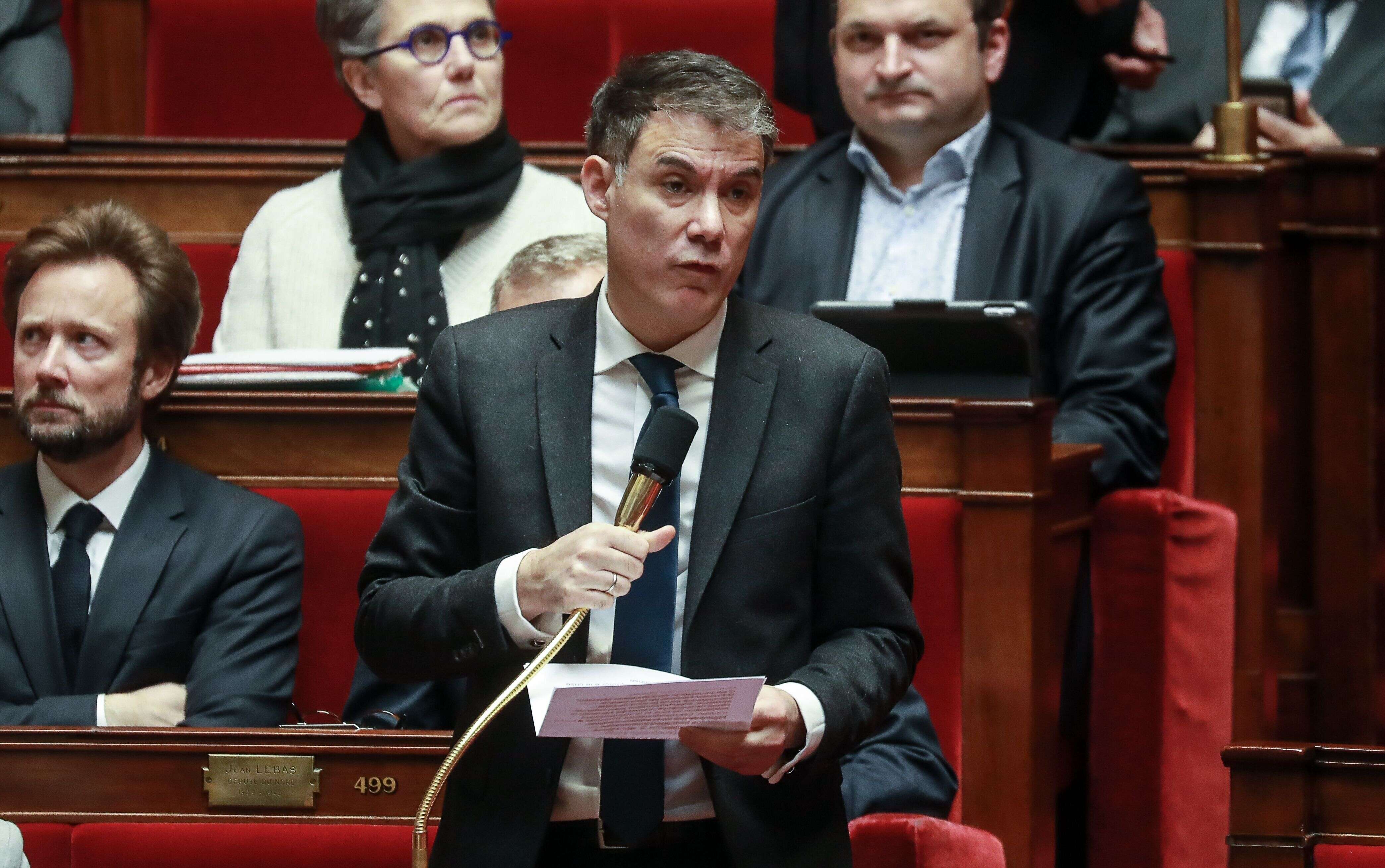 Olivier Faure à l'Assemblée nationale le 25 février (illustration).