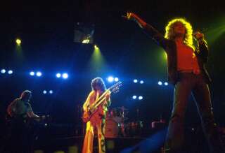 Led Zeppelin en concert en 1978.