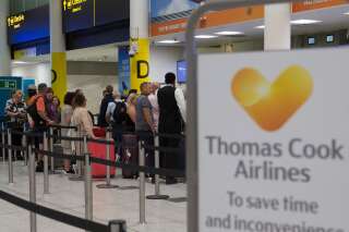 Thomas Cook fait faillite et doit rapatrier 600.000 touristes (photo d'illustration à l'aéroport de Gatwick à Londres)