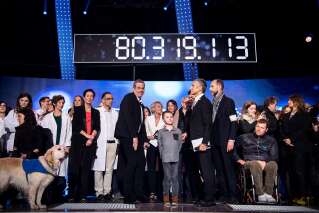 Le Téléthon 2016 récolte 80 millions d'euros, un chiffre qui va encore gonfler