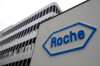 Le géant pharmaceutique suisse Roche (ici le logo) annonce des résultats prometteurs pour un traitement anti-Covid-19