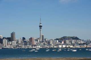 Une vue du centre-ville d'Auckland, en Nouvelle-Zélande.