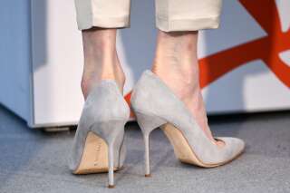 CANNES, FRANCE - MAY 15:  Tilda Swinton, shoes detail, attends the photocall for 