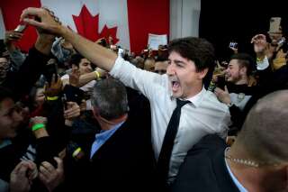 Justin Trudeau, ici lors d'un meeting le 19 octobre, pourrait bien être reconduit comme premier ministre à l'issue des élections fédérales canadiennes.