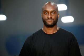 Designer Virgil Abloh appears at the end of his Fall/Winter 2019-2020 women's ready-to-wear collection for his label Off-White during Women's Fashion Week in Paris, France, February 28, 2019.   REUTERS/Stephane Mahe