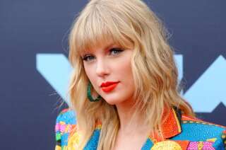 PRUDENTIAL CENTER, NEWARK, NEW JERSEY, UNITED STATES - 2019/08/26: Taylor Swift attends the 2019 MTV Video Music Video Awards held at the Prudential Center in Newark, NJ. (Photo by Efren Landaos/SOPA Images/LightRocket via Getty Images)